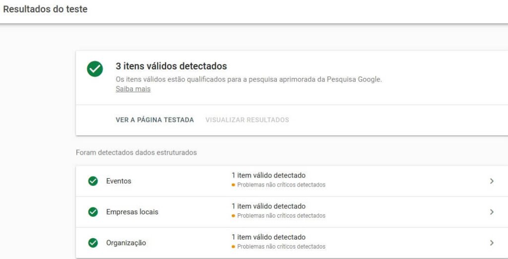 Rich snippets no Google
