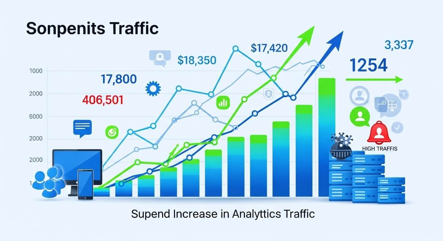 Aumento repentino de tráfego no site