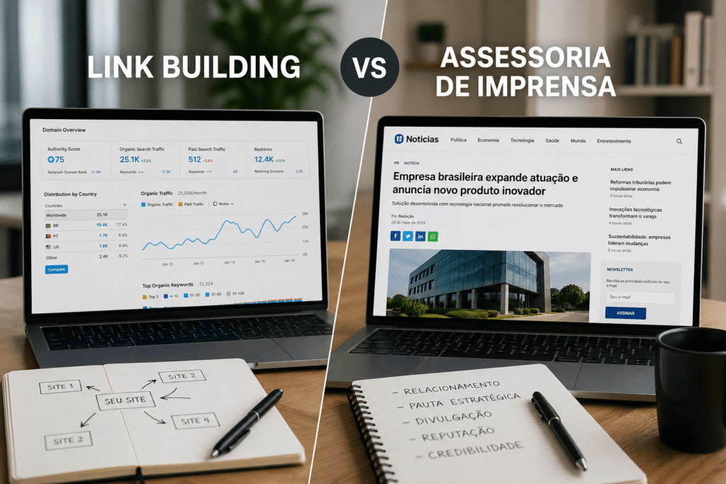 Link building Vs Assessoria de imprensa