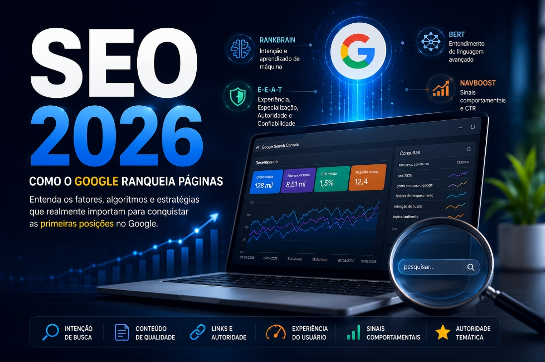 Como o Google ranqueia páginas em 2026