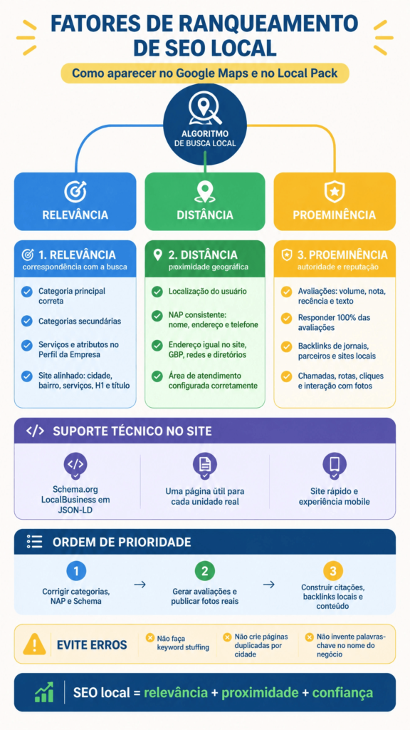 Ranqueamento de SEO Local